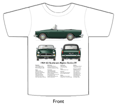 Sunbeam Alpine Series IV 1964-65 T-shirt Front